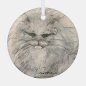 Ornement En Verre Chat par Hevener (Recto)