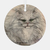 Ornement En Verre Chat par Hevener (Verso)