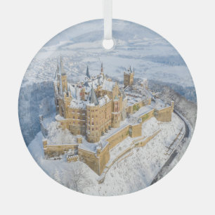 Ornement En Verre Château aérien de Hohenzollern : Allemagne enneigé