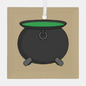 Ornement En Verre Chaudron de Sorcière (Verso)