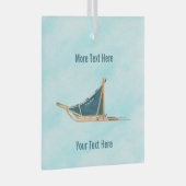 Ornement En Verre Chaussée De Chien Sur Neige (Avant droite)