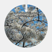 Ornement En Verre Cherry Blossom Festival Washington D.C. Souvenir (Verso)