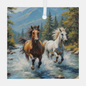 Ornement En Verre Cheval (Verso)
