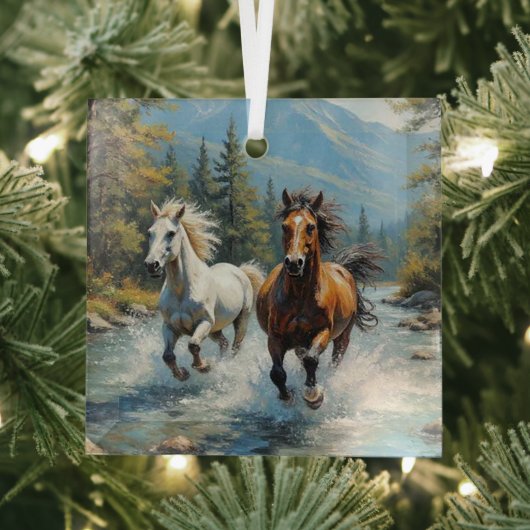 Ornement En Verre Cheval (Insitu)