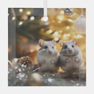Ornement En Verre Chichillas de Noël