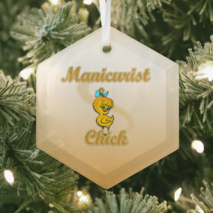 Ornement En Verre Chick manicuriste