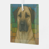 Ornement En Verre Chien berger anatolien "Verre Tiré" (Avant gauche)