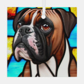 Ornement En Verre Chien de boîte "Verre tendu" (Verso)