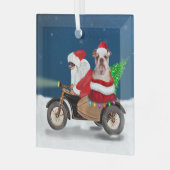 Ornement En Verre Chien de Noël de Noël (Avant gauche)