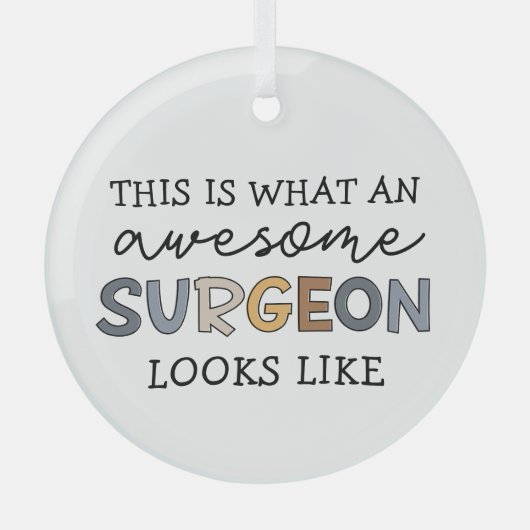 Ornement En Verre Chirurgien Drôle Awesome Chirurgien (Recto)