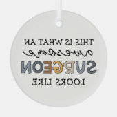 Ornement En Verre Chirurgien Drôle Awesome Chirurgien (Verso)