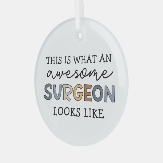 Ornement En Verre Chirurgien Drôle Awesome Chirurgien (Avant gauche)
