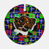 Ornement En Verre chocolat Labrador Style Air Freshener Hitch Cover (Verso)