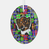 Ornement En Verre chocolat Labrador Style Air Freshener Hitch Cover (Avant gauche)