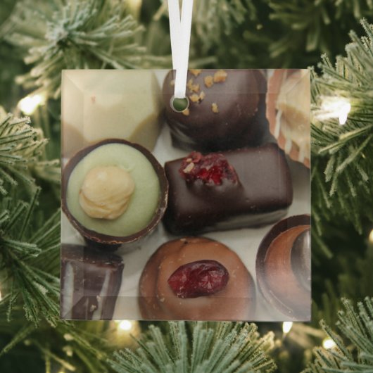 Ornement En Verre chocolats belges (Insitu)