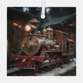Ornement En Verre Christmas Train (Verso)