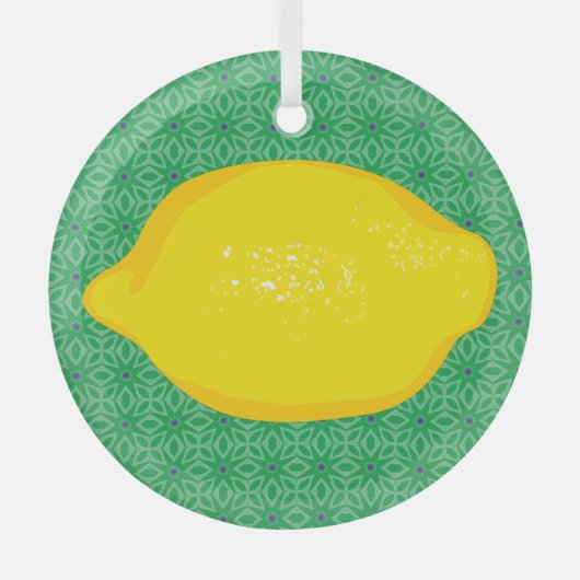 Ornement En Verre Citron (Recto)