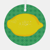 Ornement En Verre Citron (Verso)