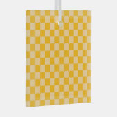 Ornement En Verre Citrus cream checkered board pattern (Avant droite)
