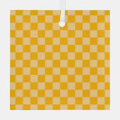 Ornement En Verre Citrus cream checkered board pattern (Verso)