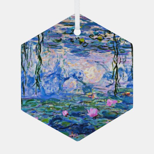 Ornement En Verre Claude Monet - Water Lilies, 1919, (Verso)
