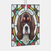 Ornement En Verre Cocker Spaniel Chien "Verre Tiré" (Avant droite)