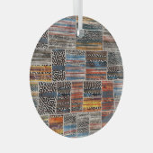 Ornement En Verre Collage de patchwork : Motif de surface composée (Avant droite)