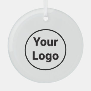 Ornement En Verre Collage photo en cercle personnalisé simple et élé