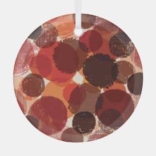 Ornement En Verre Collection de Motifs Abstraits colorés et intempor
