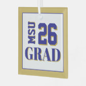 Ornement En Verre College Grad '26 (Avant gauche)