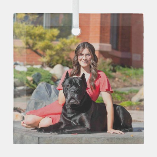 Ornement En Verre Commande spéciale Cane Corso pour CB (Recto)