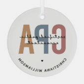 Ornement En Verre Comptable Public Certifié CPA Retro (Verso)