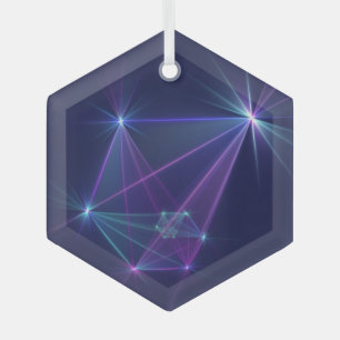 Ornement En Verre Constellation, Art Fractal Abstrait Imaginaire