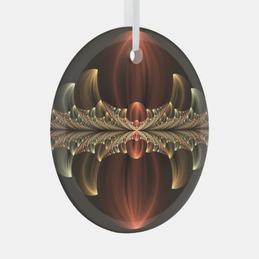 Ornement En Verre Construction d'Imaginaires Art Fractal Abstrait br (Avant droite)