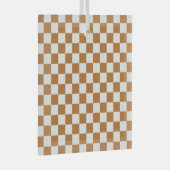 Ornement En Verre Copper and eggshell checkerboard pattern (Avant droite)