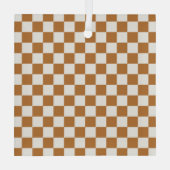 Ornement En Verre Copper and eggshell checkerboard pattern (Verso)