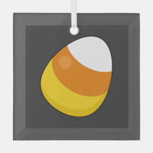 Ornement En Verre Corne de bonbons d'Halloween