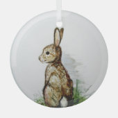 Ornement En Verre Cottontail par Hevener (Recto)