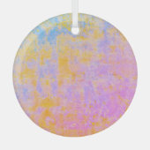 Ornement En Verre Coucher de soleil de texture peinte (Recto)