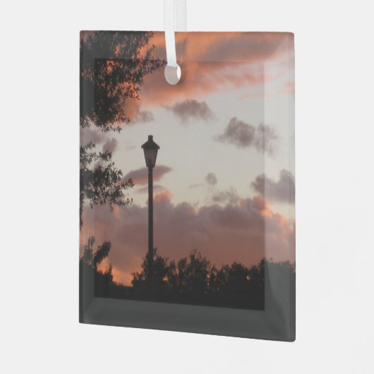 Ornement En Verre Coucher de soleil Stormy Texas (Avant gauche)