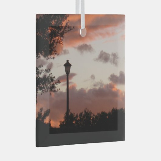 Ornement En Verre Coucher de soleil Stormy Texas (Avant droite)