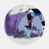 Ornement En Verre Course vers Scoot - Stunt Scooter Ornament en céra (Verso)