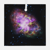 Ornement En Verre Crabe Nebula Supernova Remnant Hubble Composite (Verso)