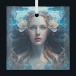 Ornement En Verre Create Your Own Aquarius Sun Sign Zodiac Goddess<br><div class="desc">This ornament features magical, mystical artwork that you can customize by personalizing it for annual sacred wheel sabbats & other celebrations. They also make terrific gifts for friends, family & sister witches. Inspired by a desire to help others express themselves: their moods, thoughts, feelings, beliefs – all of the things...</div>