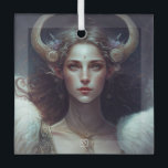 Ornement En Verre Create Your Own Aries Sun Sign Zodiac Goddess<br><div class="desc">This ornament features magical, mystical artwork that you can customize by personalizing it for annual sacred wheel sabbats & other celebrations. They also make terrific gifts for friends, family & sister witches. Inspired by a desire to help others express themselves: their moods, thoughts, feelings, beliefs – all of the things...</div>