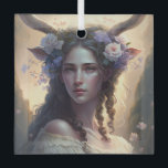 Ornement En Verre Create Your Own Capricorn Sun Sign Zodiac Goddess<br><div class="desc">This ornament features magical, mystical artwork that you can customize by personalizing it for annual sacred wheel sabbats & other celebrations. They also make terrific gifts for friends, family & sister witches. Inspired by a desire to help others express themselves: their moods, thoughts, feelings, beliefs – all of the things...</div>