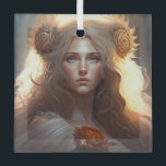 Ornement En Verre Create Your Own Leo Sun Sign Zodiac Goddess<br><div class="desc">This ornament features magical, mystical artwork that you can customize by personalizing it for annual sacred wheel sabbats & other celebrations. They also make terrific gifts for friends, family & sister witches. Inspired by a desire to help others express themselves: their moods, thoughts, feelings, beliefs – all of the things...</div>