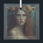 Ornement En Verre Create Your Own Taurus Sun Sign Zodiac Goddess<br><div class="desc">This ornament features magical, mystical artwork that you can customize by personalizing it for annual sacred wheel sabbats & other celebrations. They also make terrific gifts for friends, family & sister witches. Inspired by a desire to help others express themselves: their moods, thoughts, feelings, beliefs – all of the things...</div>