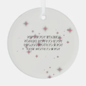 Ornement En Verre Create Your Own - Your Image Here - (Verso)