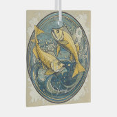 Ornement En Verre Créer vos propres pinces Art Nouveau Zodiac (Avant droite)